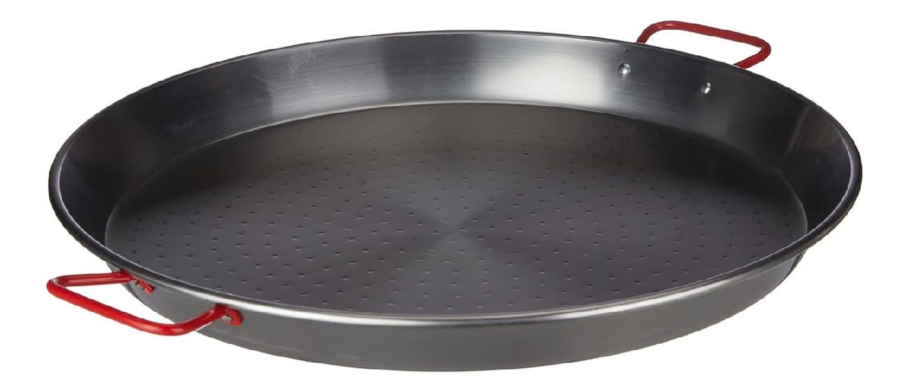 Plat Lacor 63651 a Pa?lla dans Tole Acier 50 cm Noir Fabrique en acier inoxydable du qualite alimentaire haute resistance a la corrosion et usure quotidienne