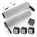 Tineco Floor Pour One Stretch S6/S6 Stretch Lite Rouleau Brosse Rechange Pour Tineco Floor One Switch S7 Stretch/i6 Stretch/i5 Stretch Filtre HEPA Accessoires Avec 2 Brosse a Rouleau 4 Filtre