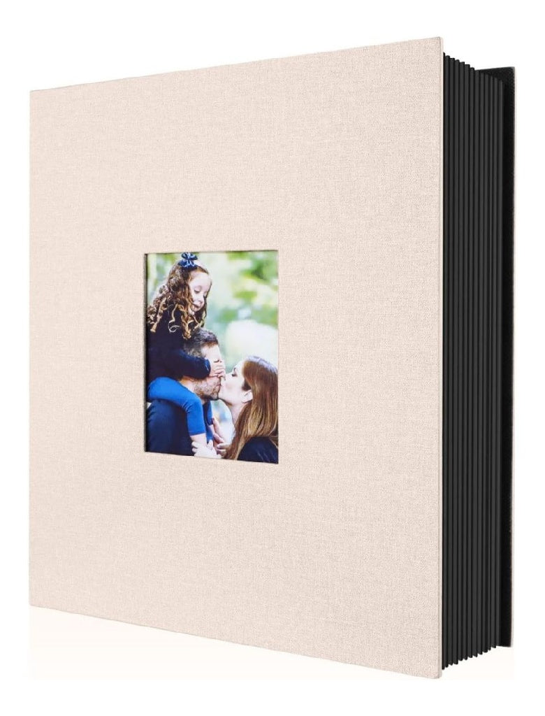 Album Lanpn Photo 10x15 400 Pochette Lin Tissu Album destine a Vertical Photos Beige