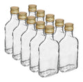 20 de Lot bouteilles dans verre 200 ml 02 l avec bouchons a visser en metal couvercles a visser ¨C Pour brasser du gin du vin de une vodka ¨C Diah 20 bouteilles de 200 ml bouchons a vis dores