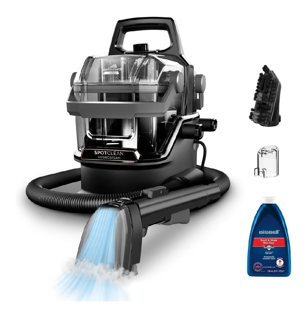 HydroSteam BISSELL SpotClean Shampouineuse Canape 1000W 3689N Nettoyeur vapeur avec technologie HydroSteam destine a tapis moquettes meubles tissus voiture et davantage