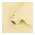 Mat Arthome Papier Adhesif destine a MeubleAuto Adhesif Papier Peint Solide Texture Peel and Stick Film Vinyle Decoratif Autocollant pour ComptoirArmoiresRevetement MuralBeige Amarillo Mat60cmx5m