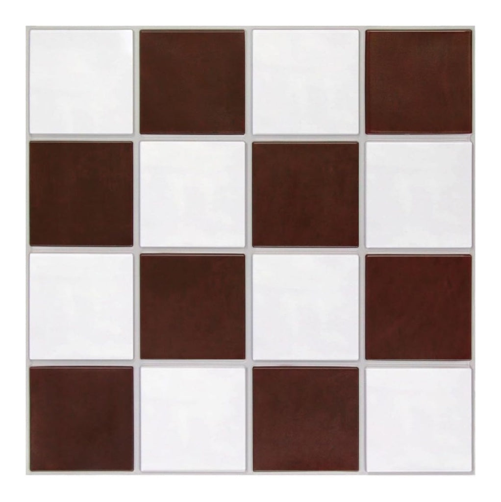 pour Credence Adhesive Cuisine Salle du Bain 10 Pieces Carreaux Muraux Rouge ainsi que blanc Carrelage Adhesif Mural Cuisine Salle de Bain PVC Credence Adhesive 30 x 30 cm